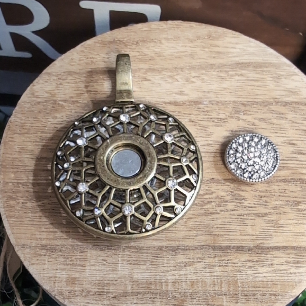Interchangeable Magnetic Reversible Pendant By Premier Designs